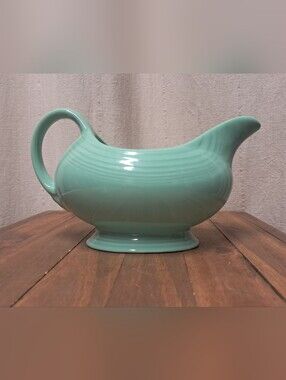 Vintage Fiesta Sea Mist Green Gravy Boat Sauceboat Homer Laughlin HLC USA